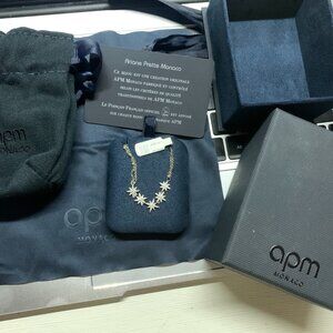 Brand New APM Monaco Star Necklace – Sparkling & Elegant, Unworn in Original Pac